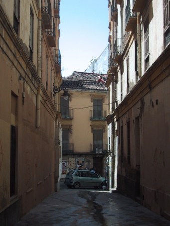 La Plaza del Teatro desde calle Alcántara