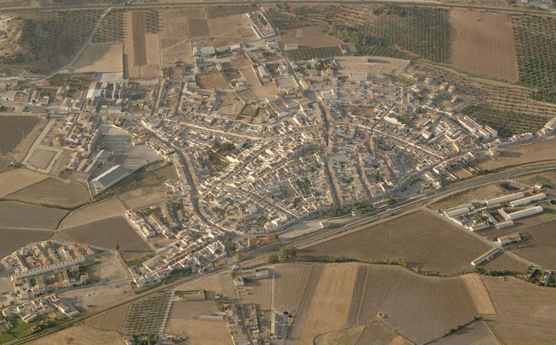 Vista áerea general del núcleo