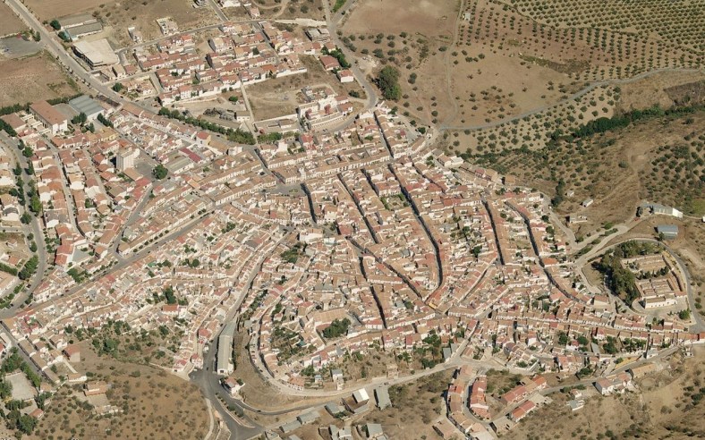 Vista aérea general del núcleo