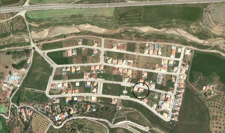 Emplazamiento de la parcela en la urbanización