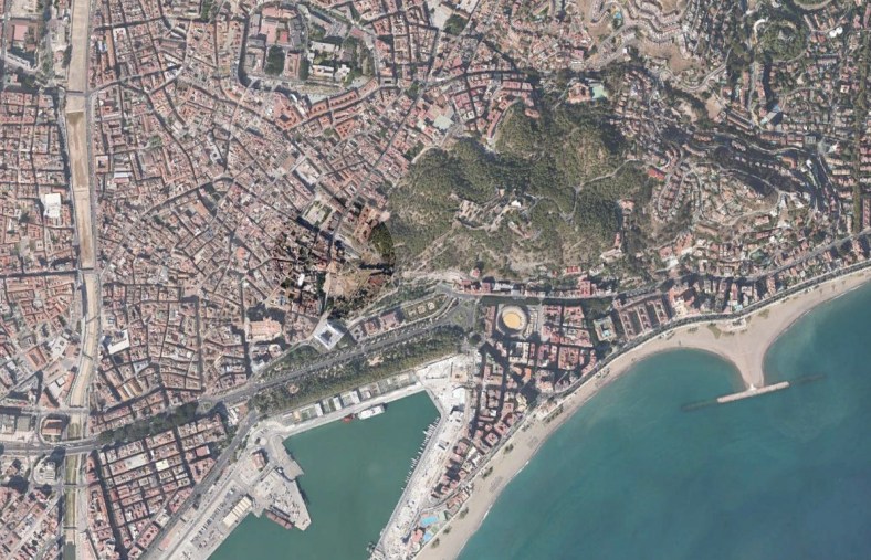 Situación en el centro histórico de Málaga