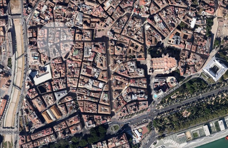 Situación en el conjunto histórico de Málaga