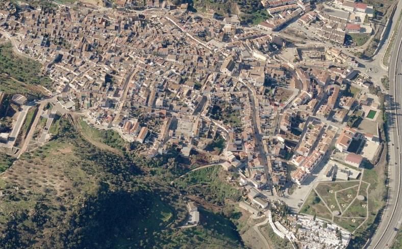 Vista aérea general del núcleo