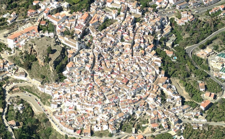 Vista aérea general del núcleo