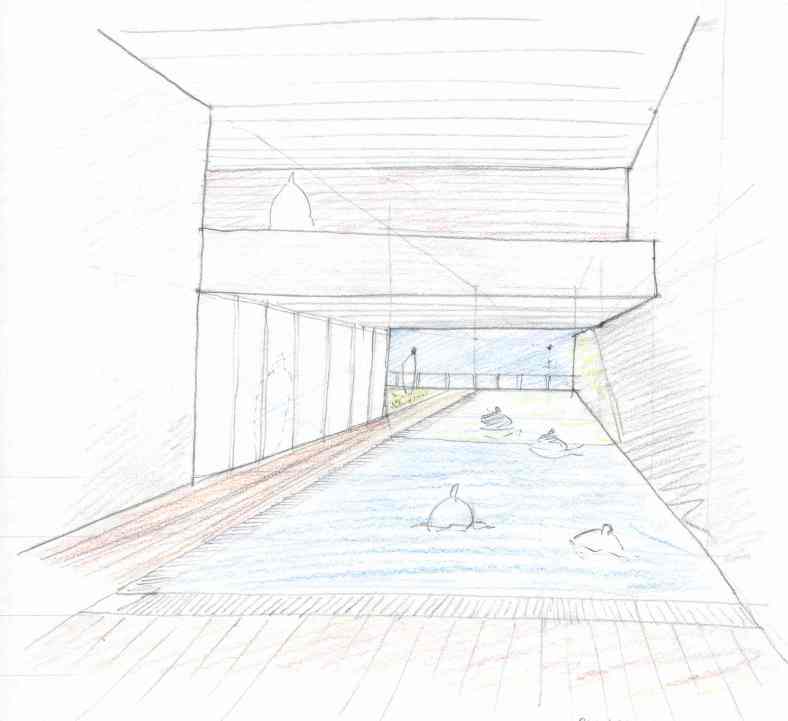 Piscina, boceto